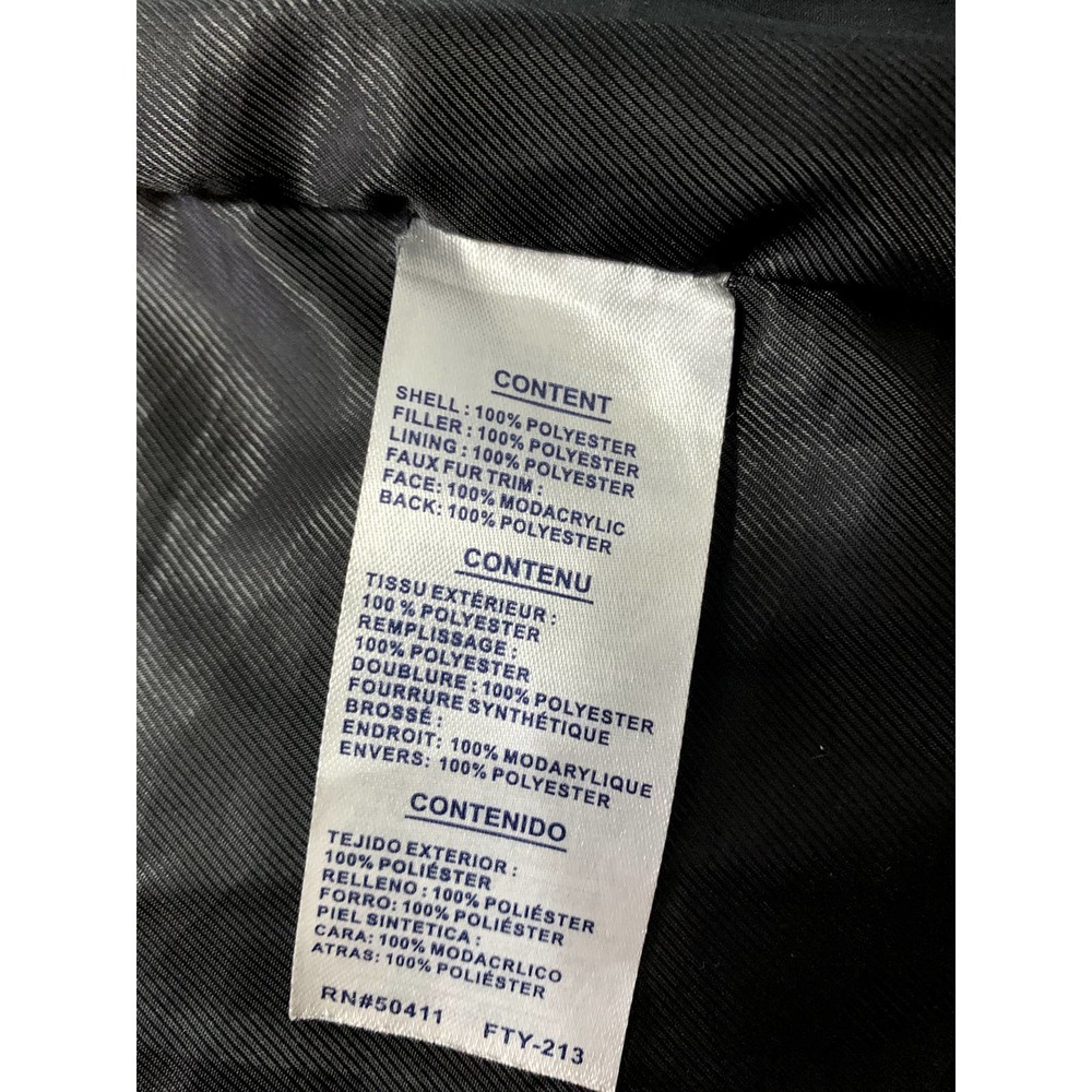 RACHEL Rachel Roy Black Puffer Coat - Picture 5 of 12